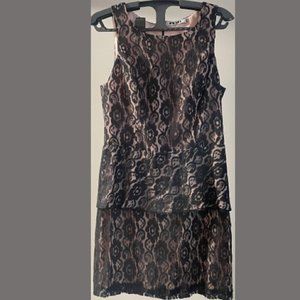 284 Lace Peplum Dress